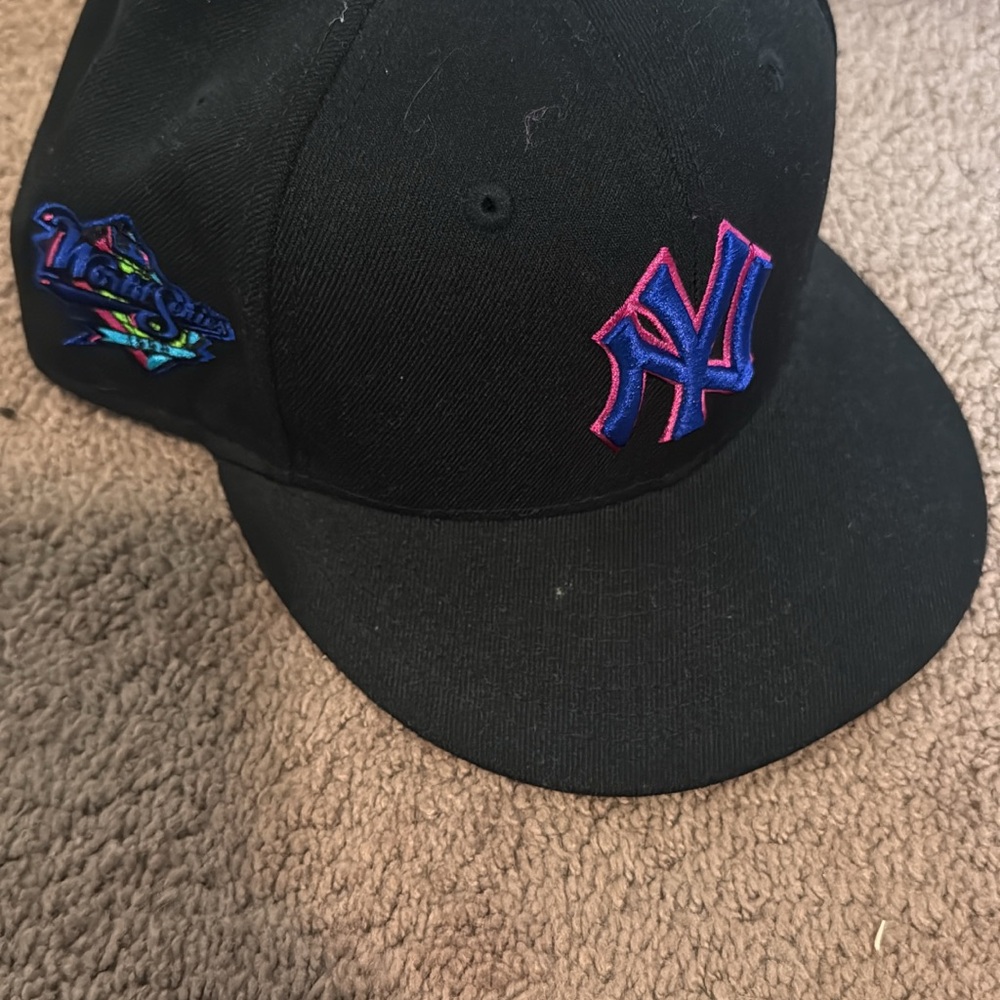 Black Cap with Embroidered Logo